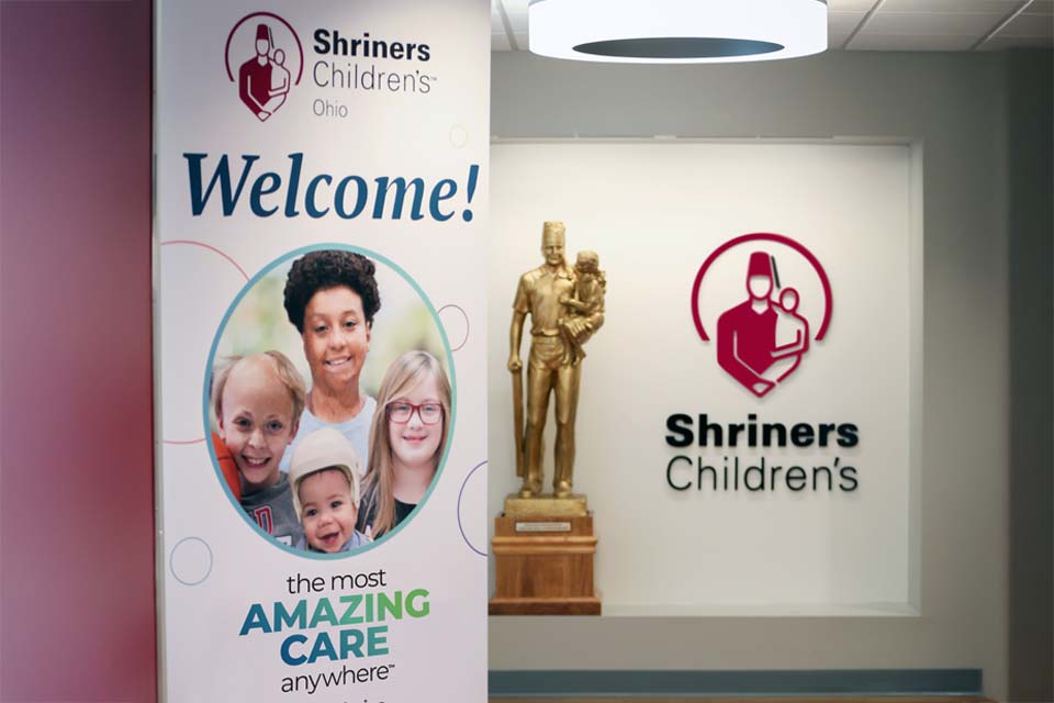 Shriners Children's Ohio logo, Shriners Children's logo, Welcome! The Most Amazing Care Anywhere