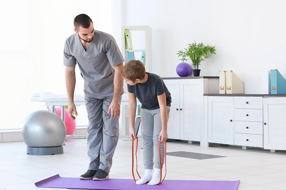 male patient and male therapist during therapy session