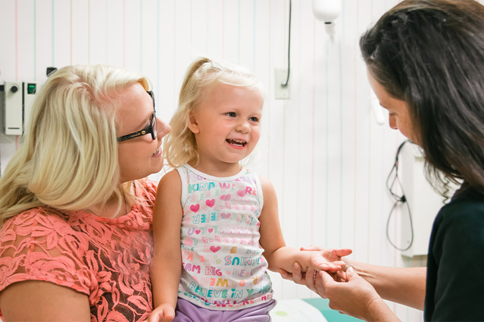 happy patient with doctor